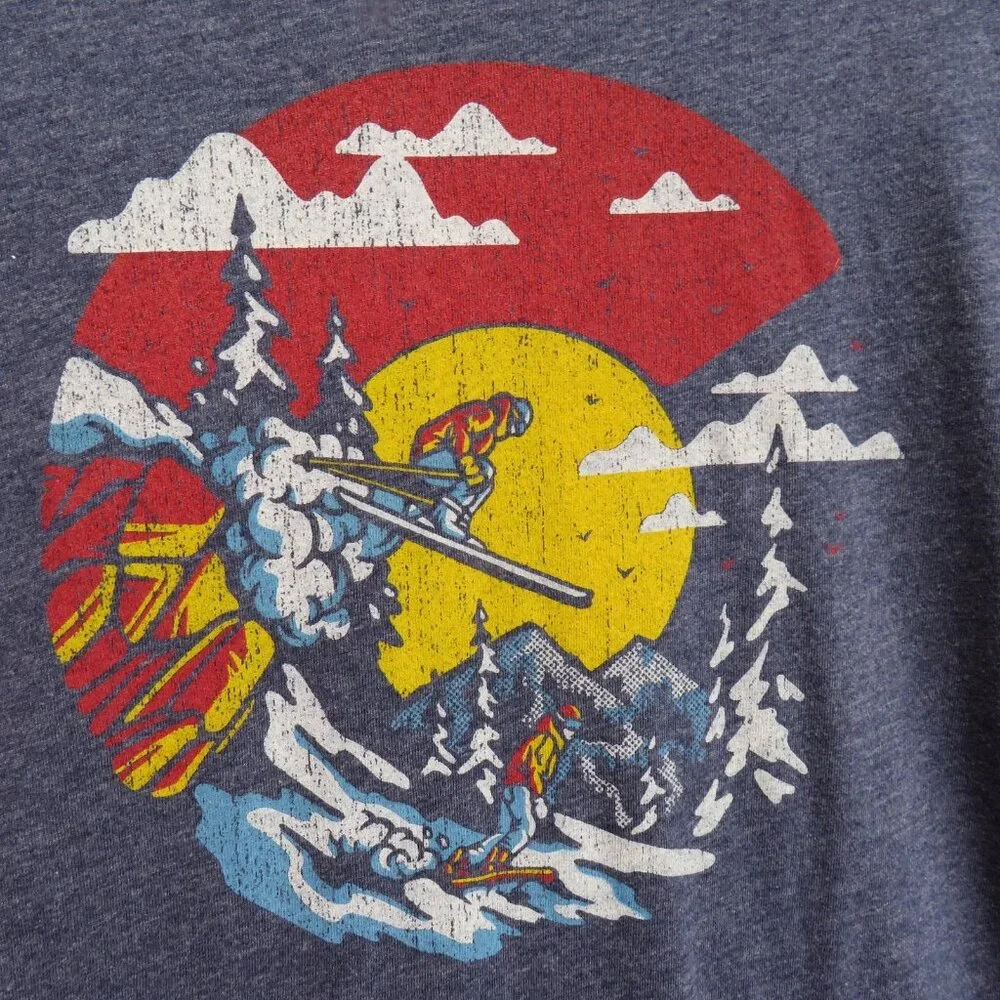 YoColorado Shirt‎ Mens 2XL Long Sleeve Ski Graphic Outdoors Soft Fit